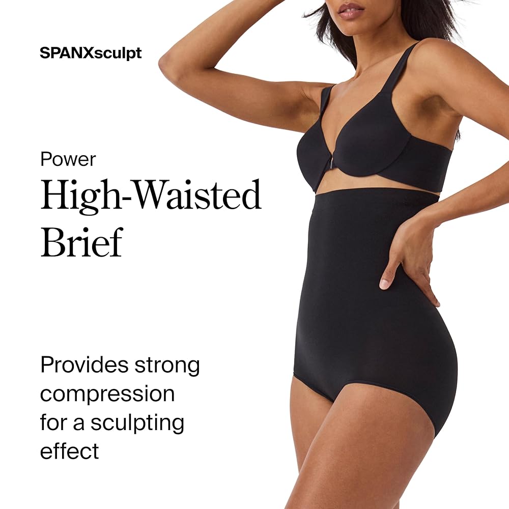 SPANX HIGHER POWER SHORT M 補正下着　サポートインナー Power Series Medium Control Higher Power Short — Bare